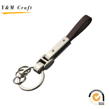 Usine en gros de mode porte-clés en cuir / métal porte-clé (Y03928)
